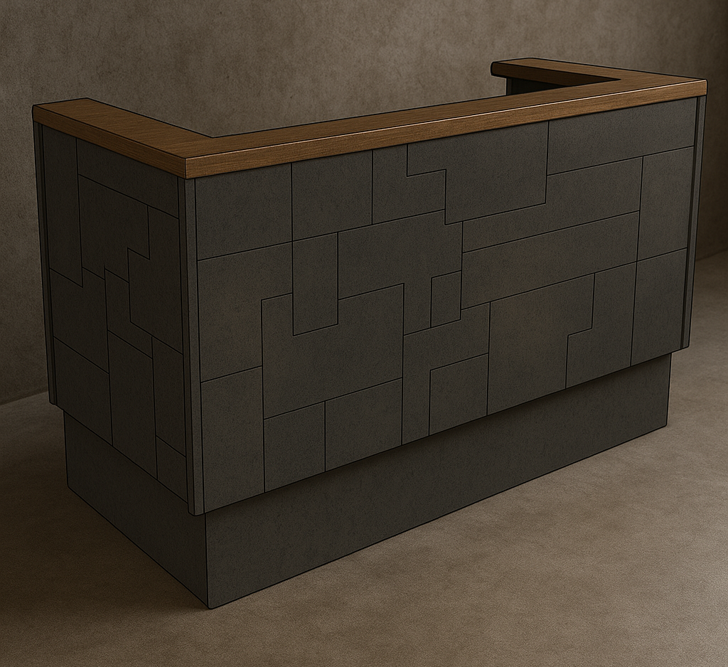 Quilted Reception Desk